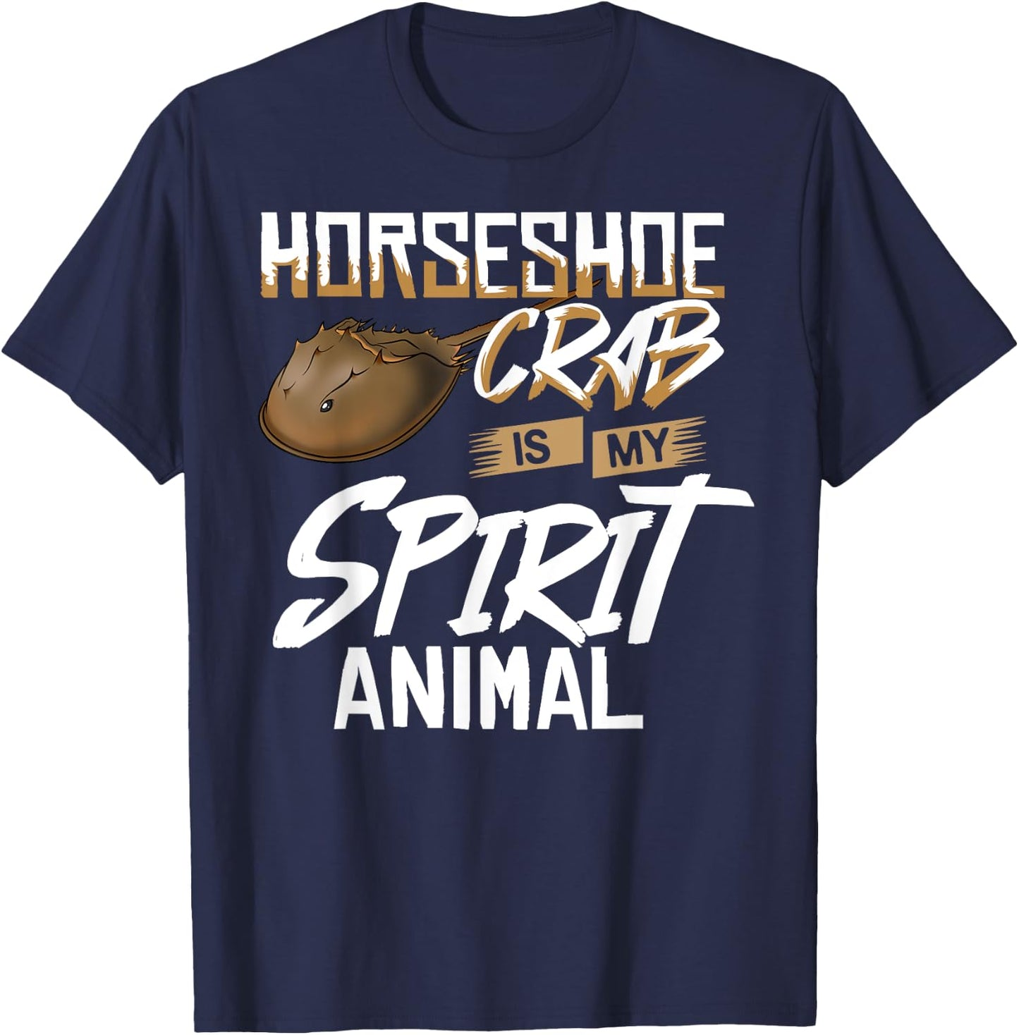 Horseshoe Crab Xiphosura Blood Eggs Fossil T-Shirt - T-Shirt | Navy