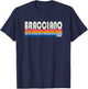 Retro Vintage 70s 80s Style Bracciano, Italy T-Shirt - T-Shirt | Navy