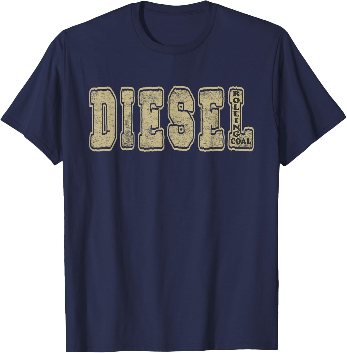 Diesel Rolling Coal - Funny Diesel Truck T-Shirt - T-Shirt | Navy