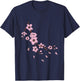 Sakura Tree Cherry Blossom Tree Cherry Flowers T-Shirt - T-Shirt | Navy