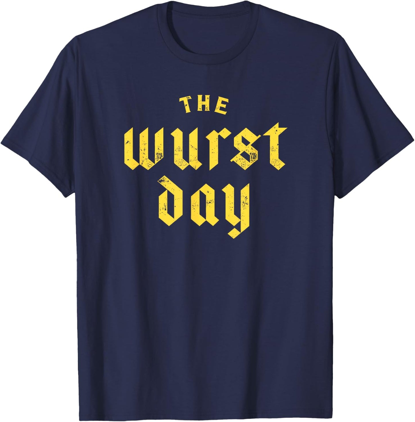 Bratwurst Sausage Oktoberfest Fest Wurst Day Funny T-Shirt - T-Shirt | Navy