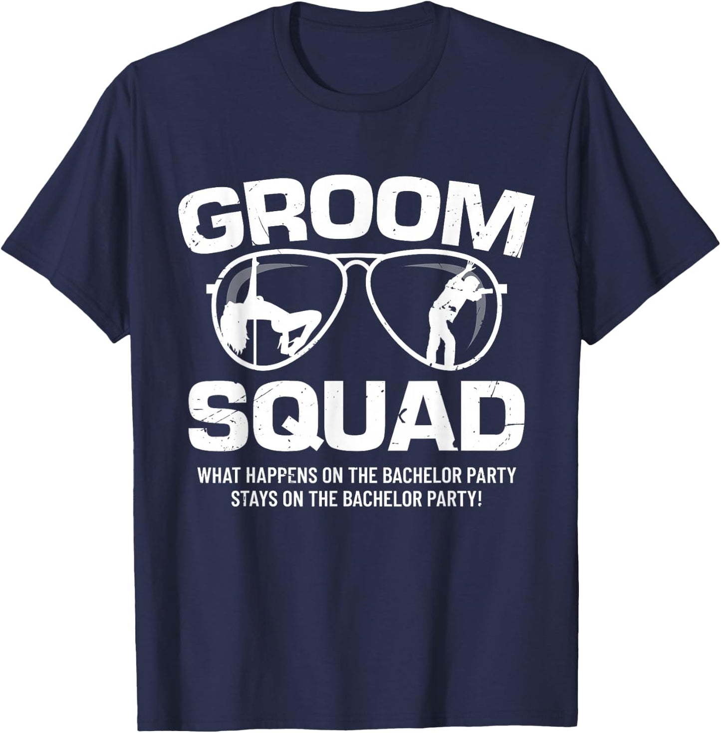 Groom Squad | Bucks Groom Groomsmen | Bachelor Party T-Shirt - T-Shirt | Navy