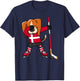 Dabbing Beagle Denmark Ice Hockey Lovers Jersey Winter Sport T-Shirt - T-Shirt | Navy
