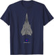 Tornado GR.4 RAF Jet Military Airplane Tech Drawing T-Shirt - T-Shirt | Navy