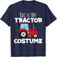 This Is My Red Farm Tractor Costume Halloween T-Shirt - T-Shirt | Navy