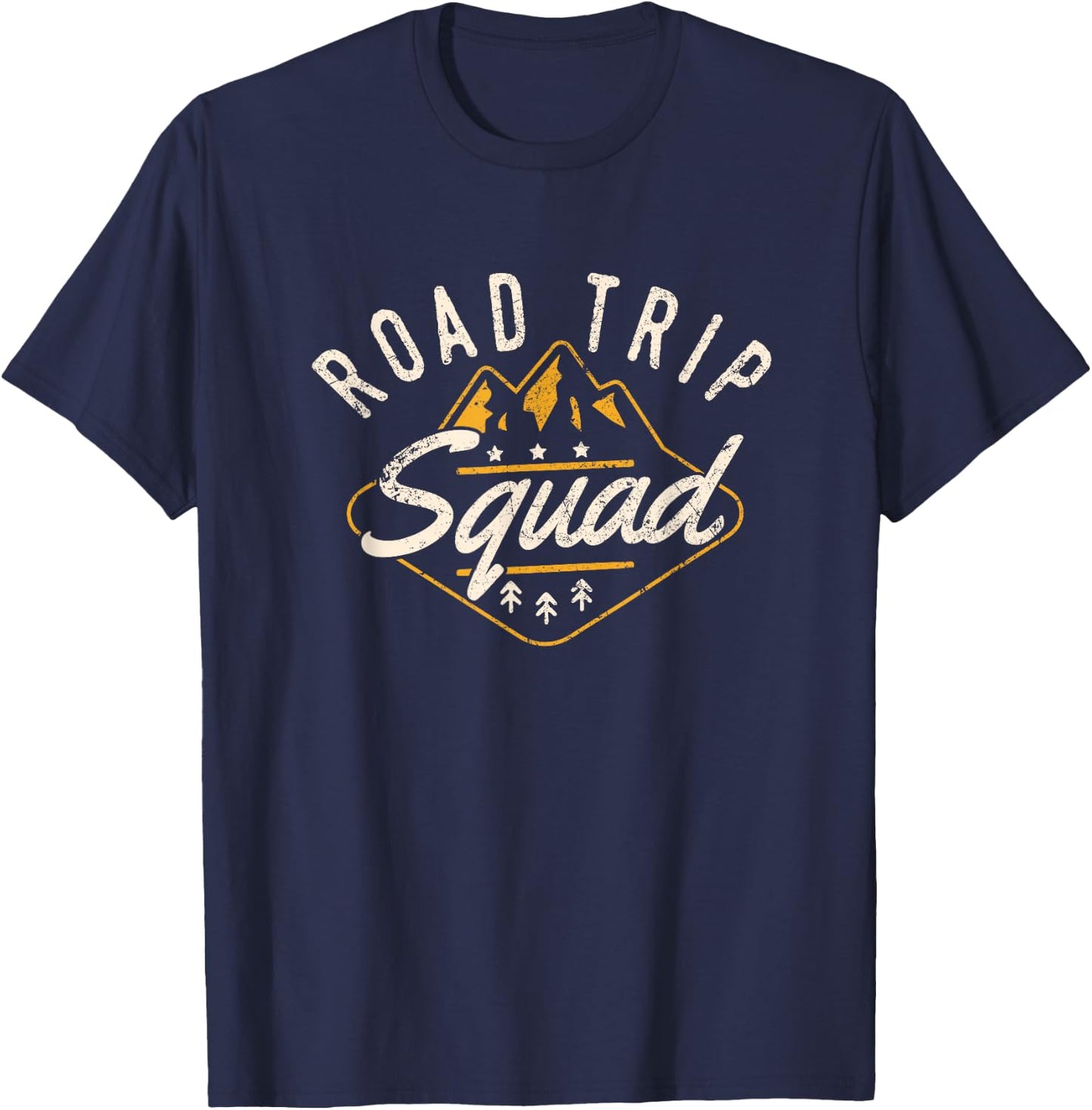 Road Trip Squad Shirt Hiking Camping Travel Men Women T-Shirt - T-Shirt | Navy