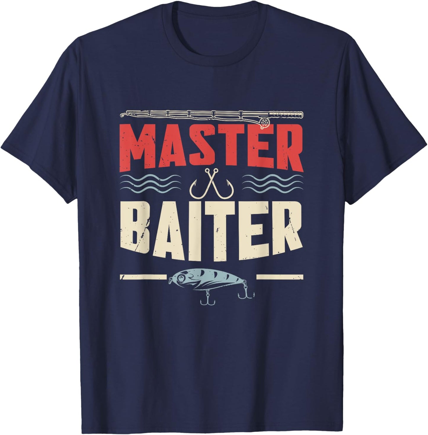 Master Baiter | Fishing T-Shirt - T-Shirt | Navy