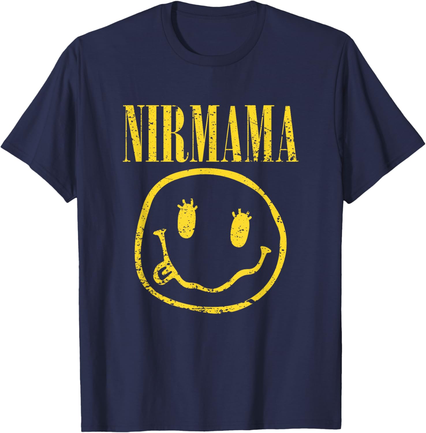 Nirmama Grunge Rock Cool Mom Design 90's Rocker Mom Nirmama T-Shirt - T-Shirt | Navy