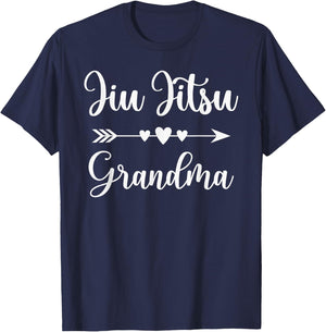 Jiu Jitsu Grandma Jiu Jitsu Lover Gift Jiu Jitsu Grandmother T-Shirt - T-Shirt | Navy