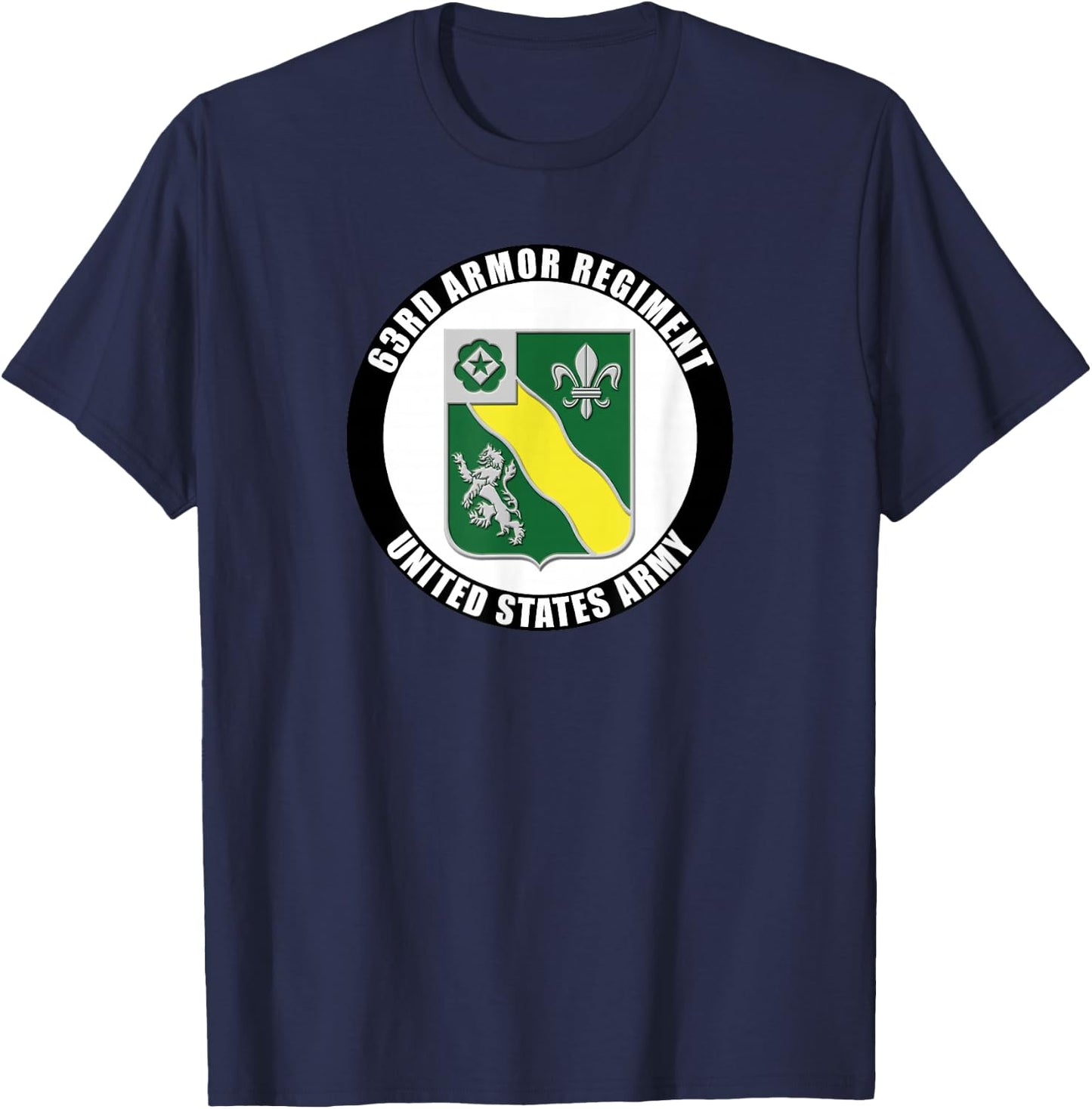 63rd Armor Regiment United States Army Veteran Military T-Shirt - T-Shirt | Navy
