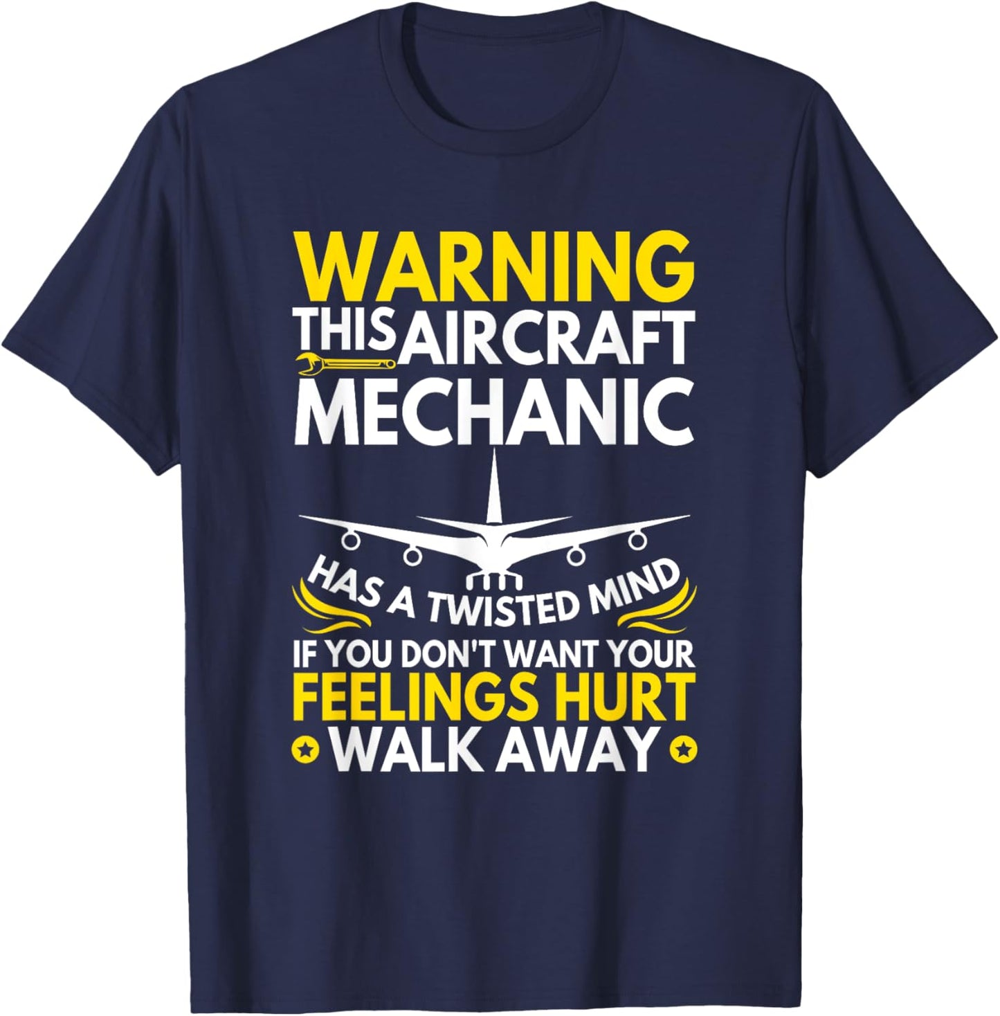Funny Aircraft Mechanic Airplane Mechanic T-Shirt - T-Shirt | Navy