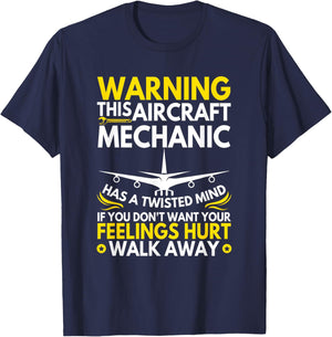 Funny Aircraft Mechanic Airplane Mechanic T-Shirt - T-Shirt | Navy