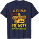 Let's Taco Bout My 60th Birthday Taco Party Decorations T-Shirt - T-Shirt | Navy