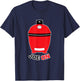 Joe ON Red BBQ Grilling Low and Slow Kamado Charcoal Grill T-Shirt - T-Shirt | Navy