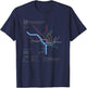Metro Map Washington DC T-Shirt - T-Shirt | Navy