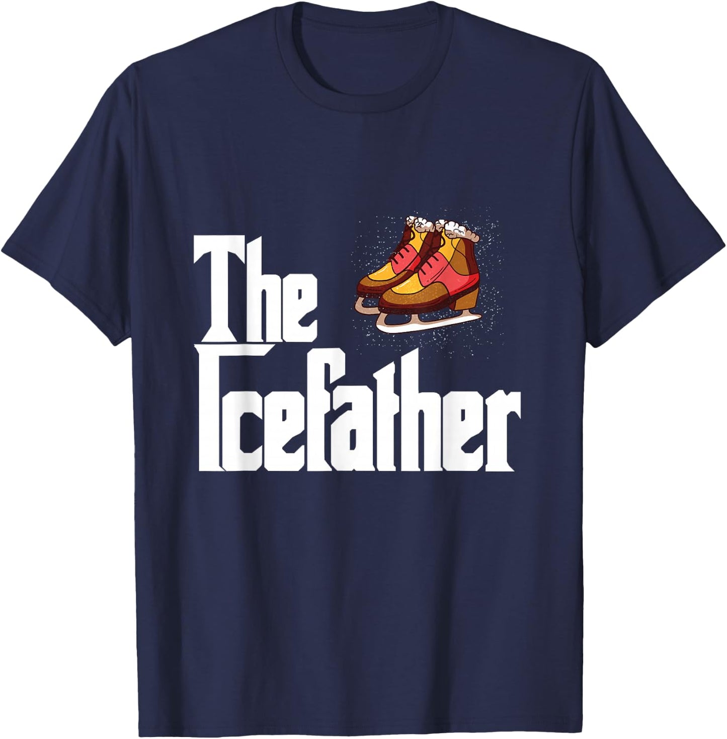 Ice Skating Spiral Synchronize Movements Axel T-Shirt - T-Shirt | Navy