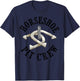 Cool Horseshoe Pit Crew | Funny Animal Shoe Pitching Gift T-Shirt - T-Shirt | Navy