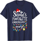 Merry Christmas Nurse Crew Santa's Favorite Endoscopy Nurse T-Shirt - T-Shirt | Navy