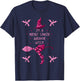 Breast Cancer Halloween Party Witch Pink Ribbon Survivor T-Shirt - T-Shirt | Navy