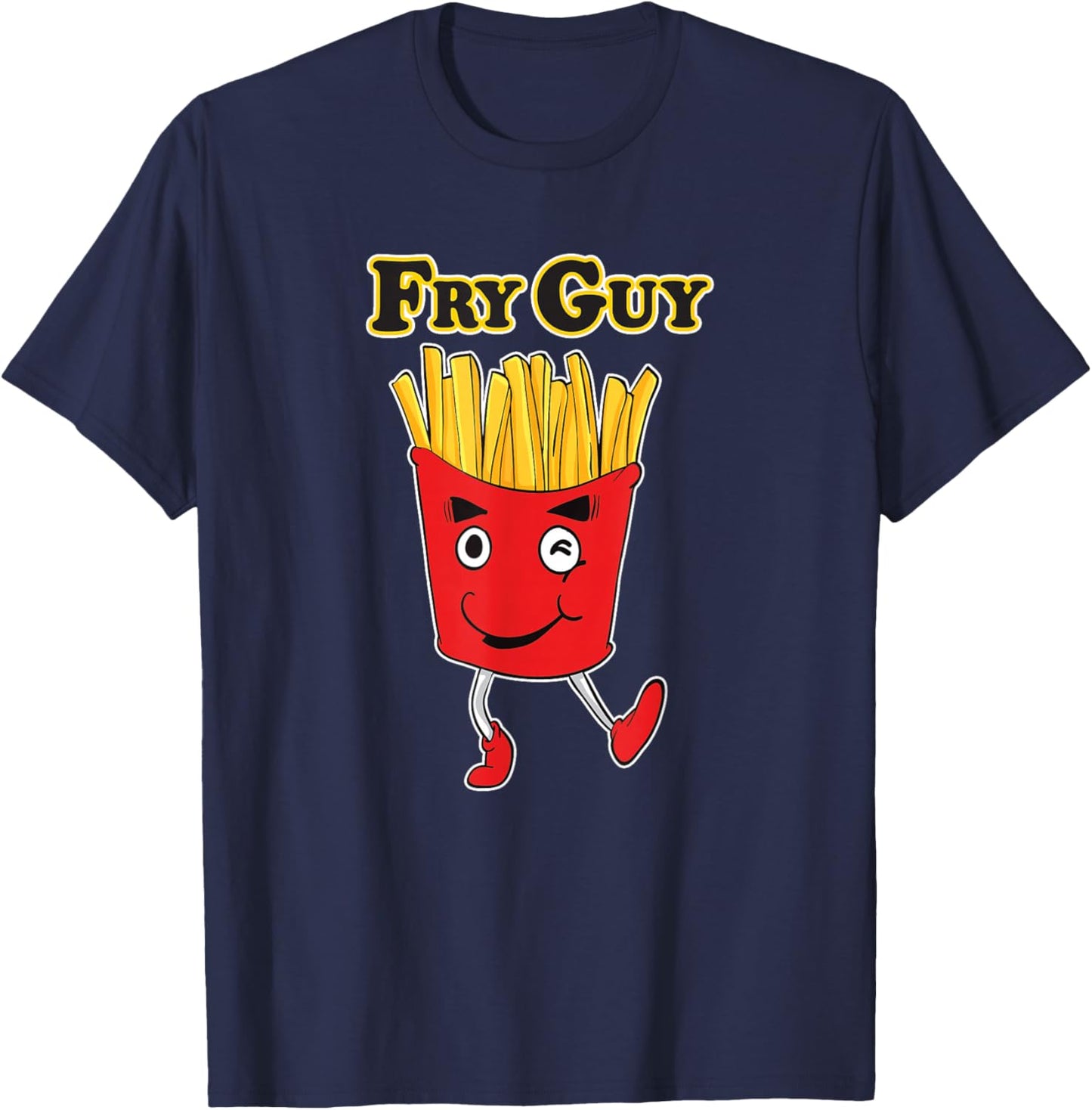 Fry Guy Logo T-Shirt - T-Shirt | Navy