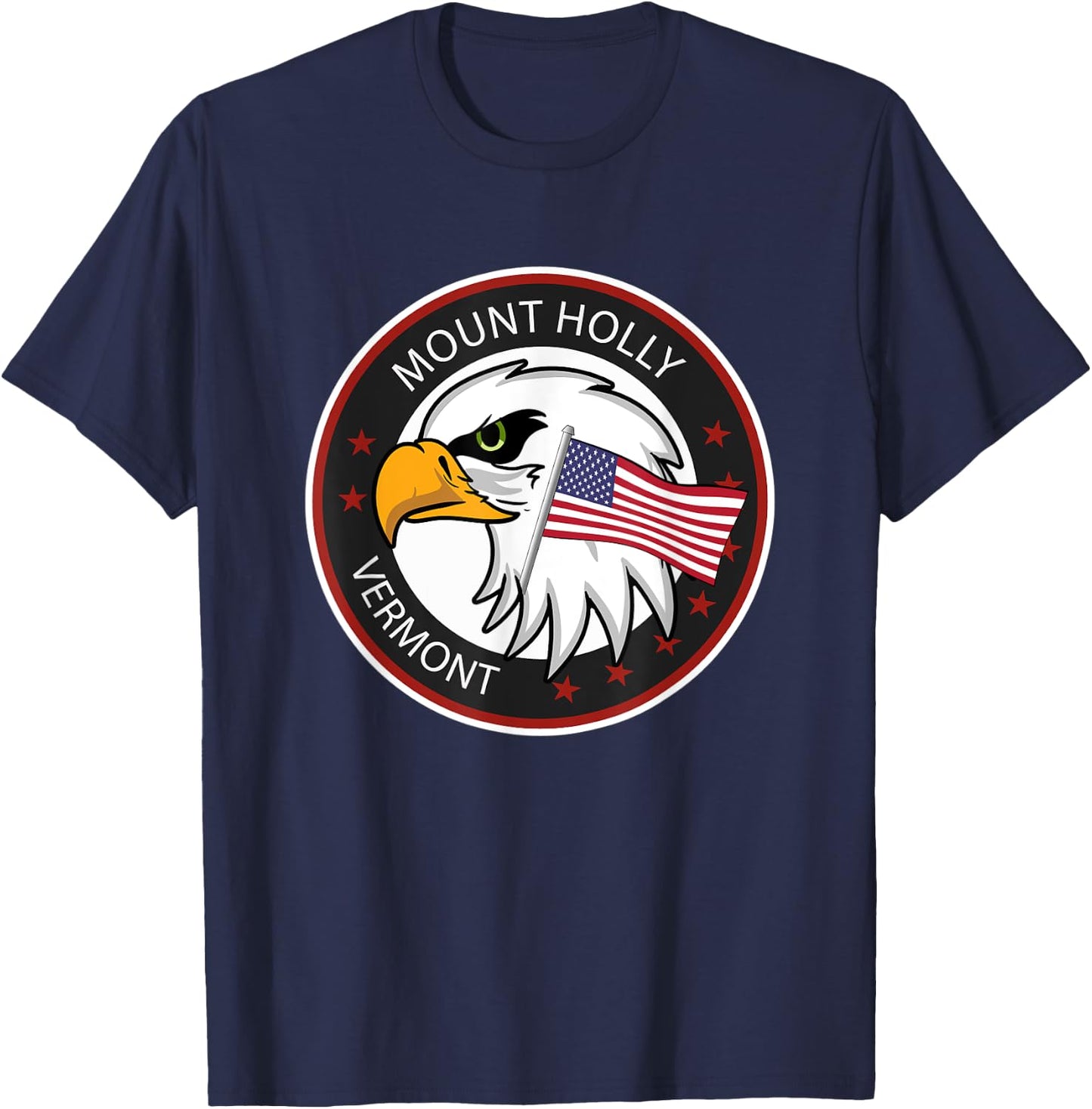 Mount Holly VT Vermont T-Shirt - T-Shirt | Navy