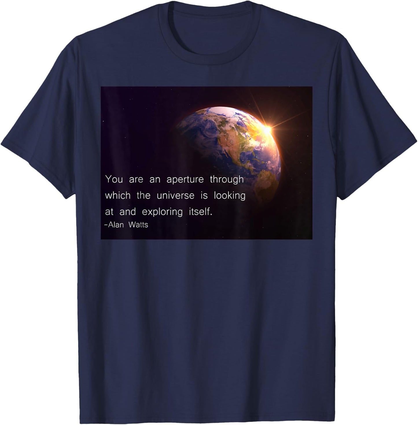 Alan Watts Best Quote Spiritual Gift Buddhist Lovers T-Shirt - T-Shirt | Navy