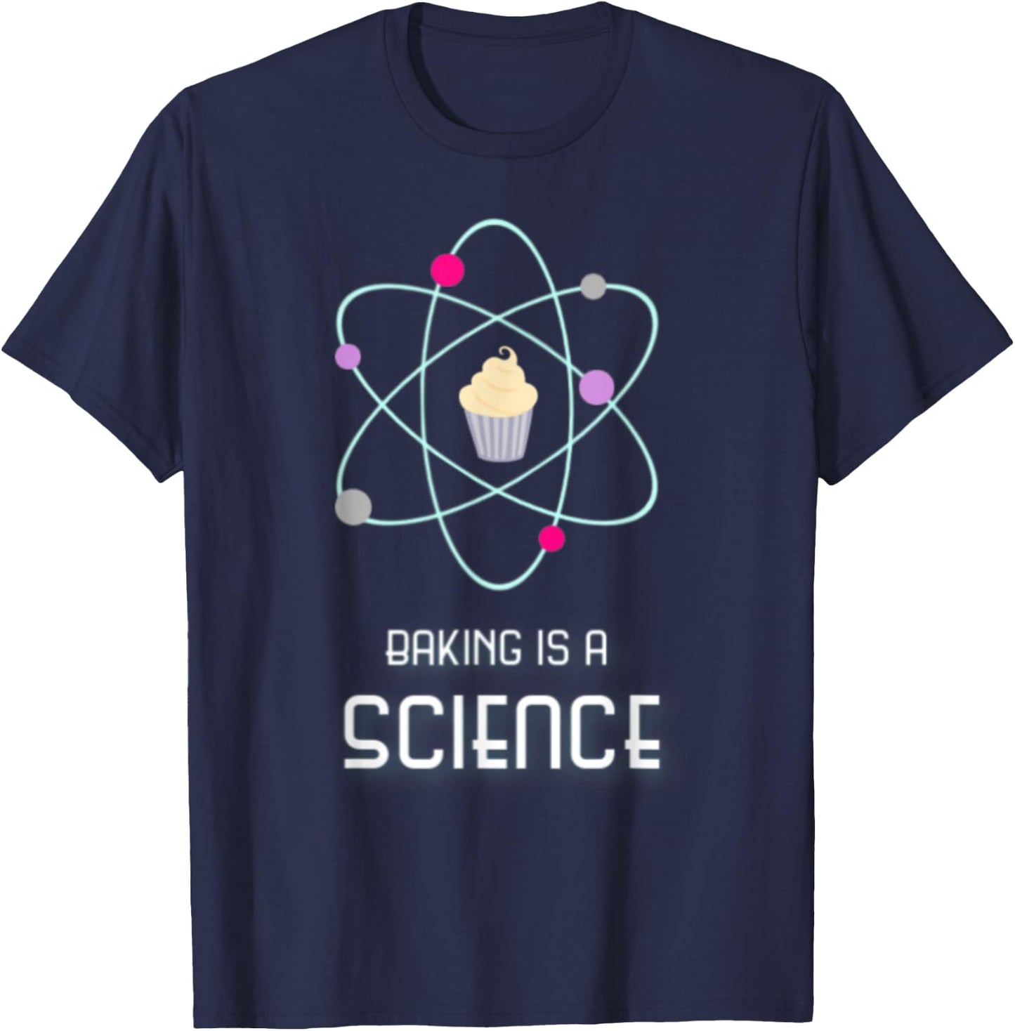 Baking is a Science Fun Graphic T-Shirt - T-Shirt | Navy