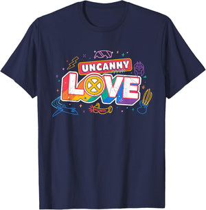 Marvel X-Men Uncanny Love Pride T-Shirt - T-Shirt | Navy