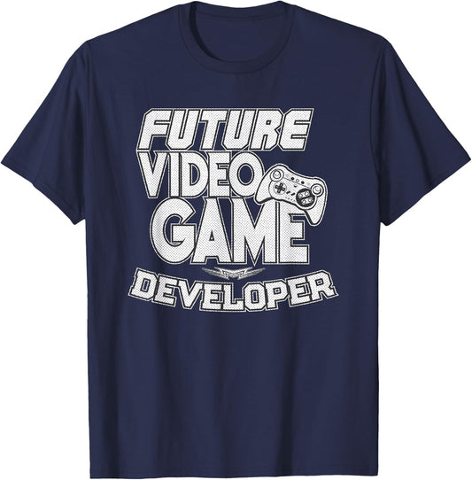 Future Video Game Developer Cool Gaming T-Shirt - T-Shirt | Navy