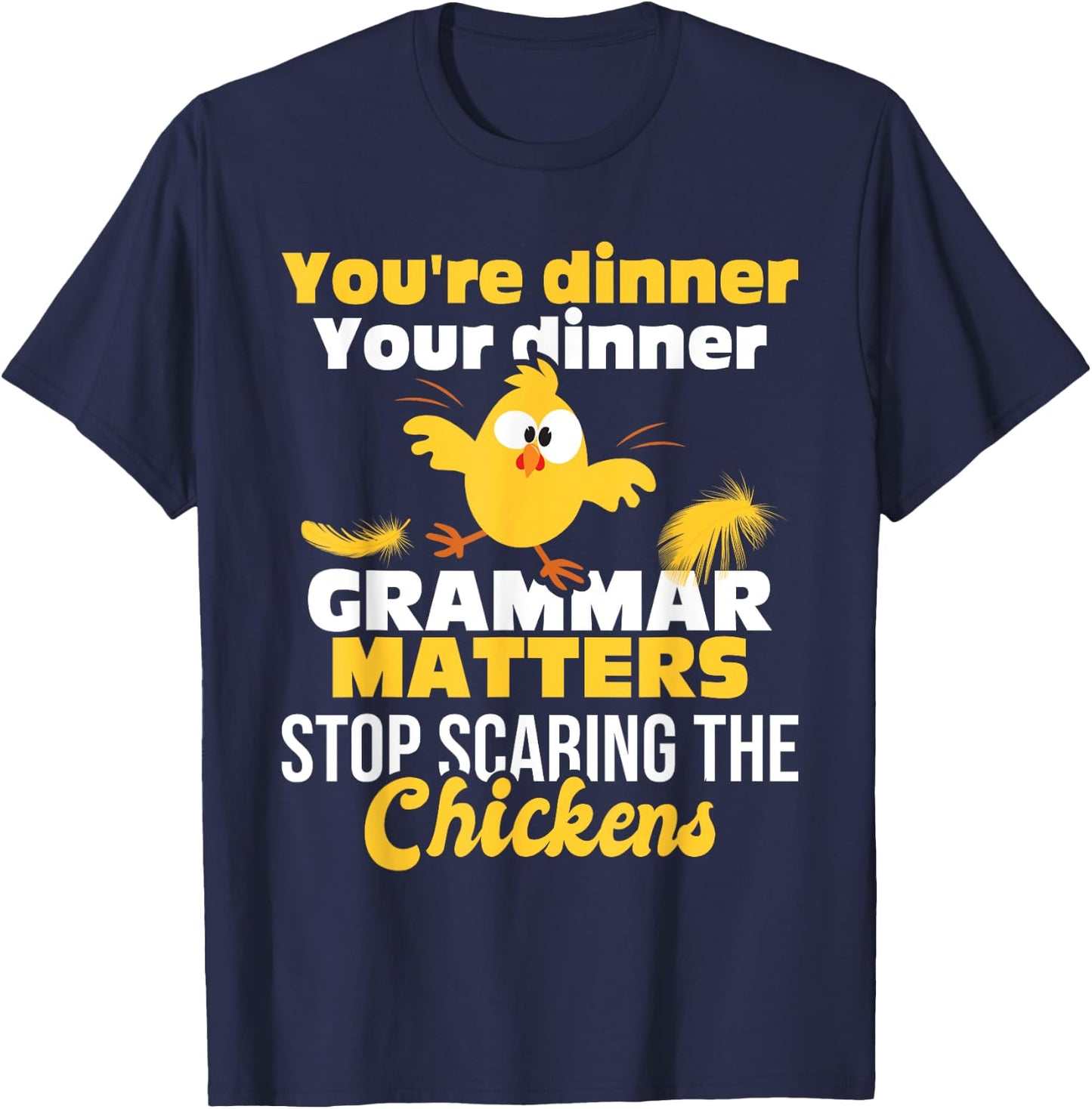 Grammar Matters - Grammar Police English Teacher Grammarian Women Girls Kids T-Shirt - T-Shirt | Navy