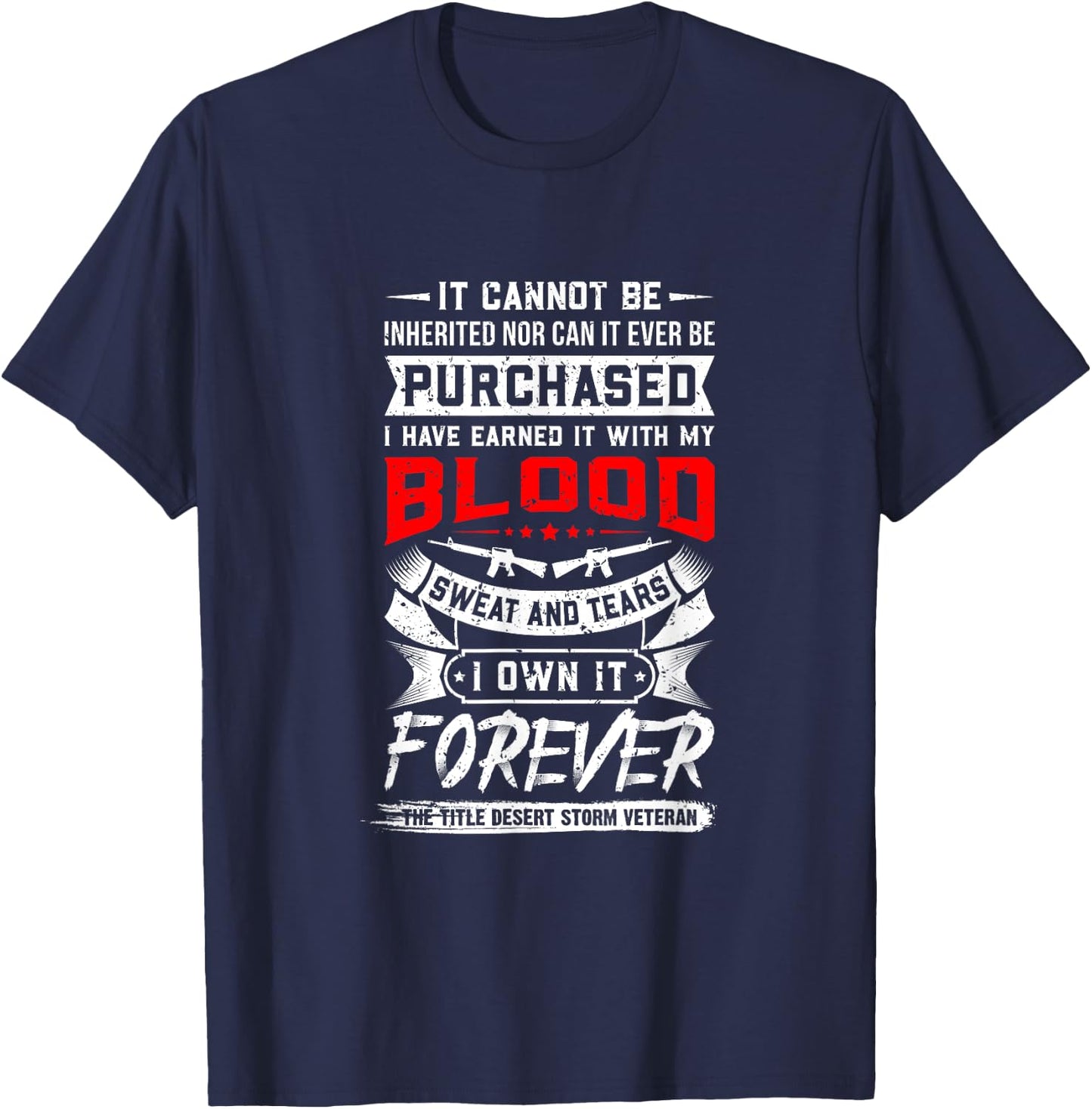 Desert Storm Veteran T-Shirt - T-Shirt | Navy