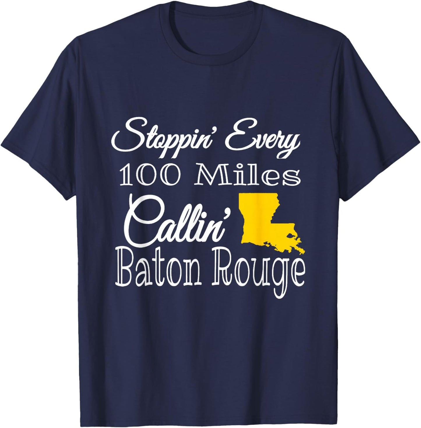 Callin' Baton Rouge Music Concert T-Shirt - T-Shirt | Navy