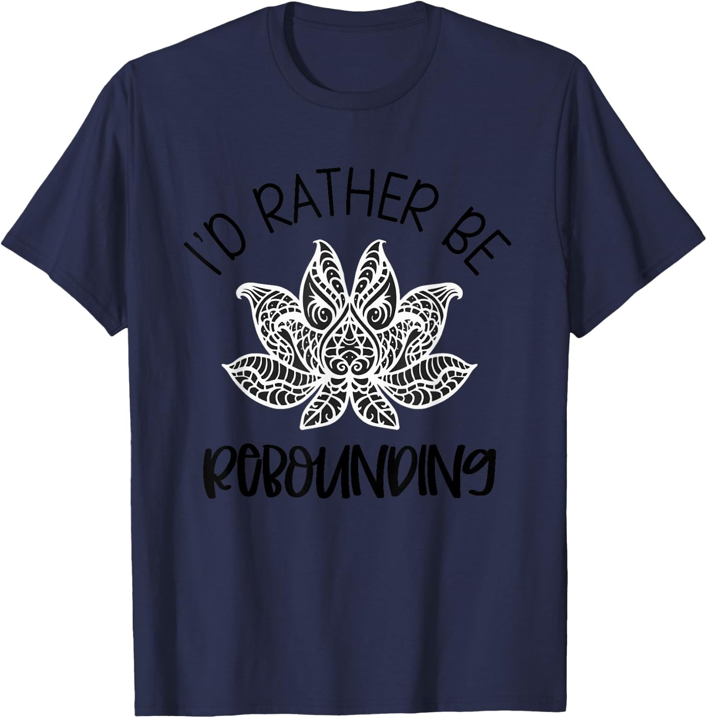 Myofascial Release Rebounding MFR Massage Therapy Lotus T-Shirt - T-Shirt | Navy