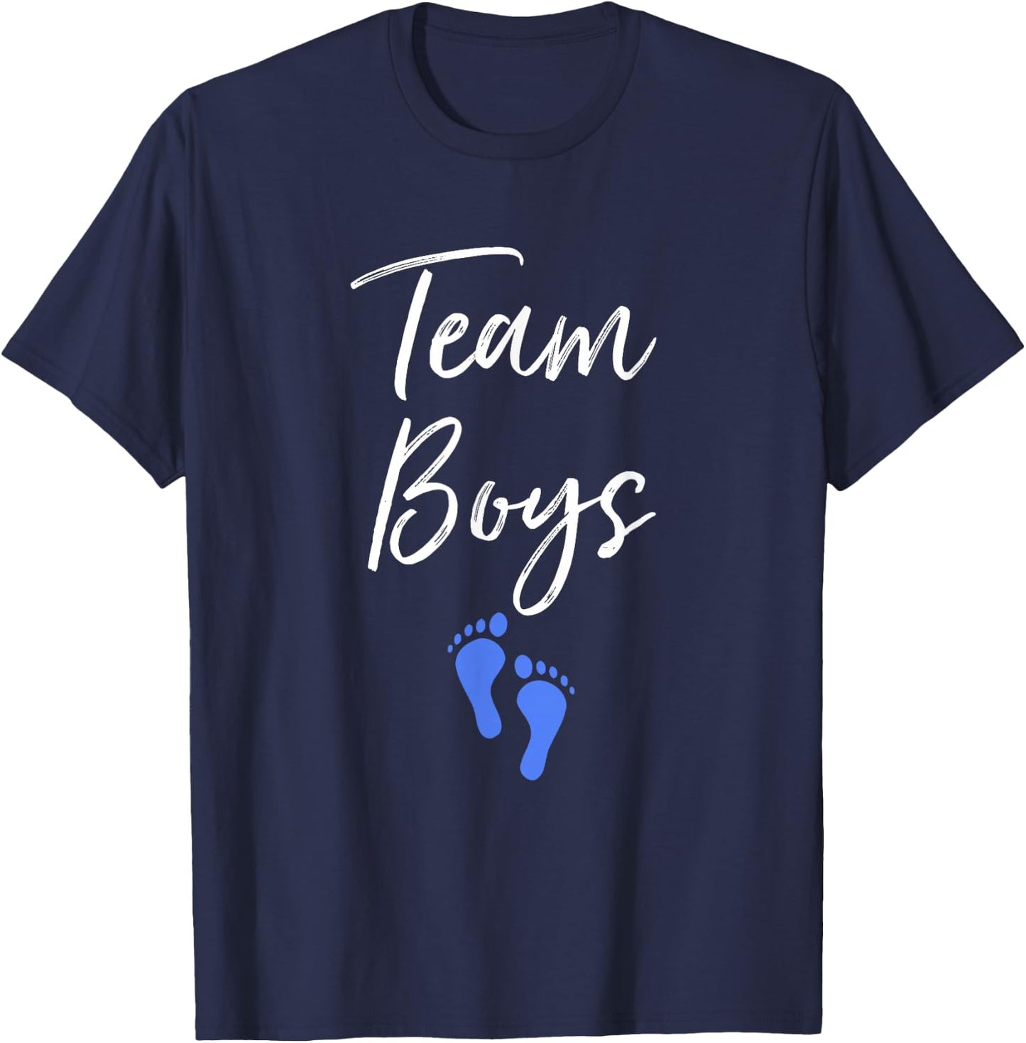 Team Boys Twin Gender Reveal Party For Twins T-Shirt - T-Shirt | Navy