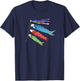 Japanese Carp Koi Koinobori Flag Childrens Day Kodomonohi T-Shirt - T-Shirt | Navy