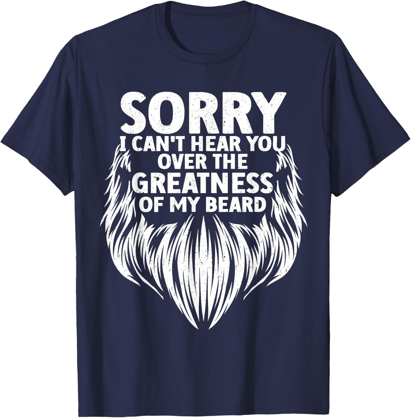 Cute Beard Design Boys Facial Hair Bearded Beard T-Shirt - T-Shirt | Navy