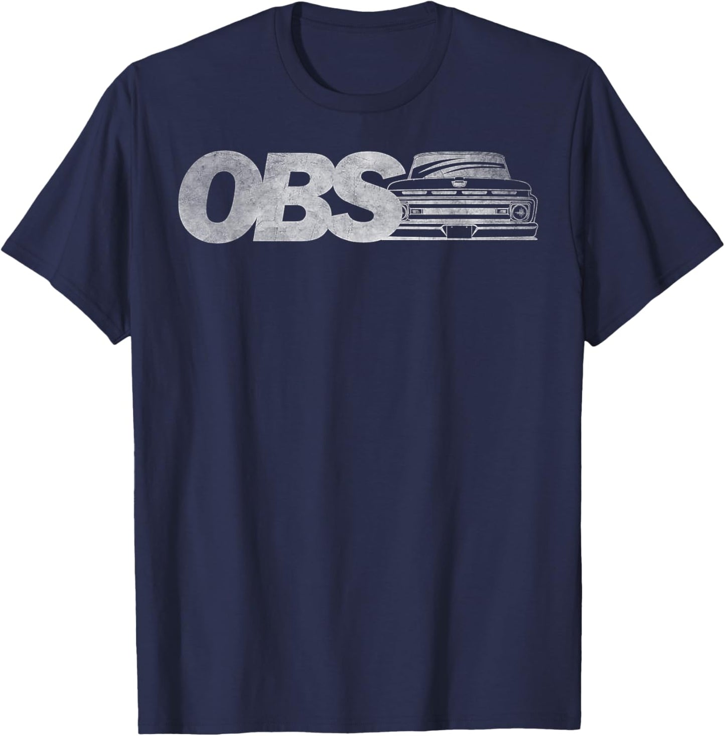 OBS Old Body Style 1960's Truck low vintage style T-Shirt - T-Shirt | Navy