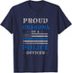 Proud Grandma of a Police Officer Law Enforcement T-Shirt - T-Shirt | Navy