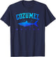 COZUMEL MEXICO Shark Caribbean Beach Vacation Trip Vintage T-Shirt - T-Shirt | Navy