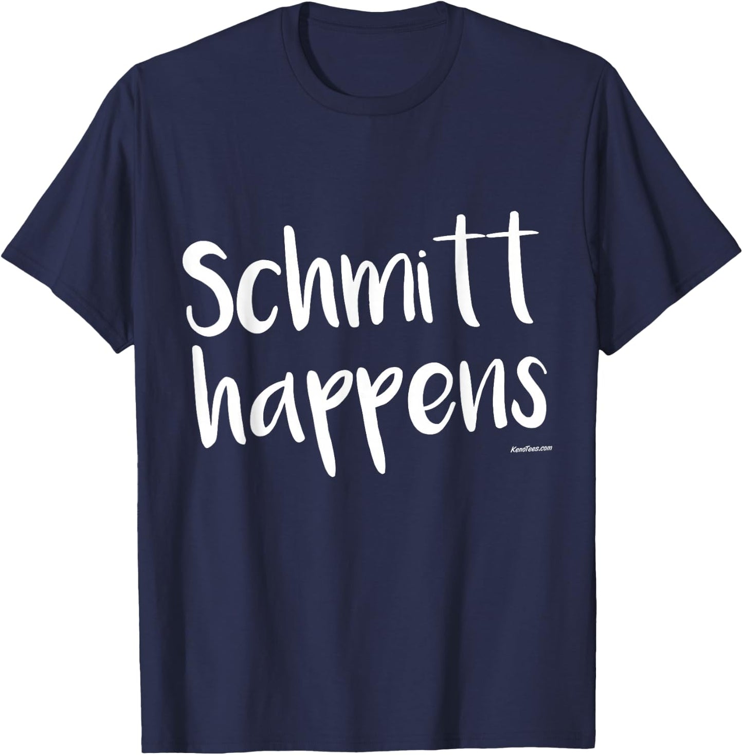 Schmitt Happens Personalised Gift T-Shirt - T-Shirt | Navy