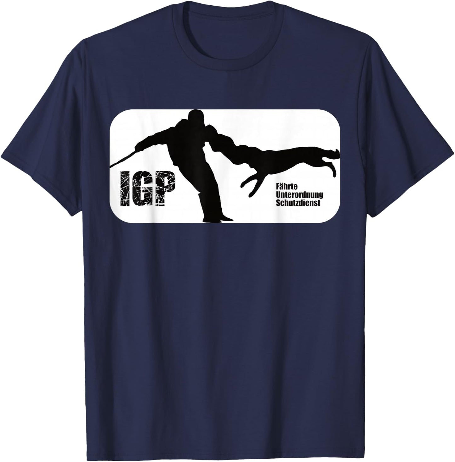 IGP Logo Protective Dog Sports Dog Training T-Shirt - T-Shirt | Navy