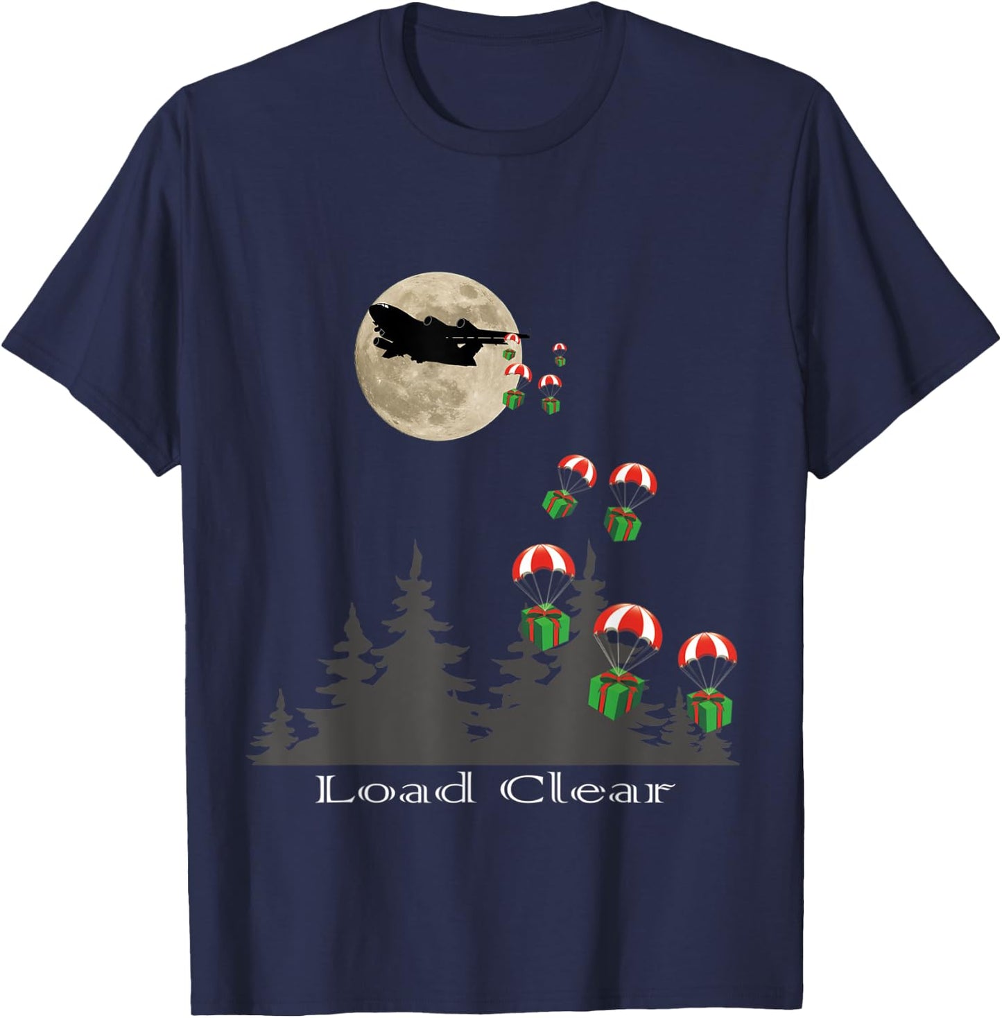 Load Clear, C-17 Airdrop T-Shirt - T-Shirt | Navy