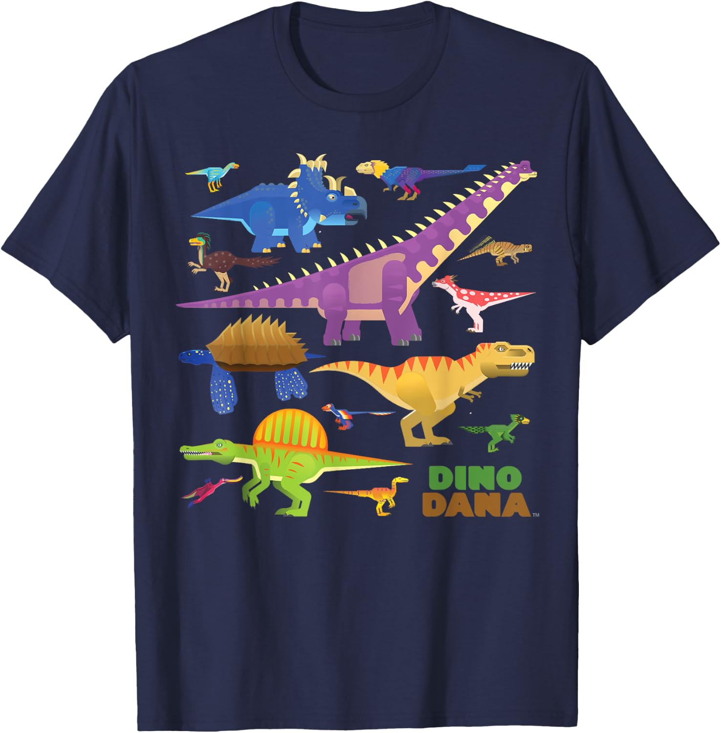 Dino Dana: Dinosaur Collection Shirt T-Shirt - T-Shirt | Navy