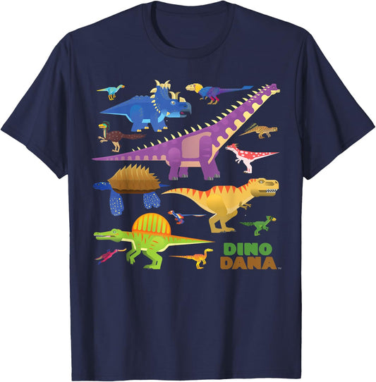 Dino Dana: Dinosaur Collection Shirt T-Shirt - T-Shirt | Navy