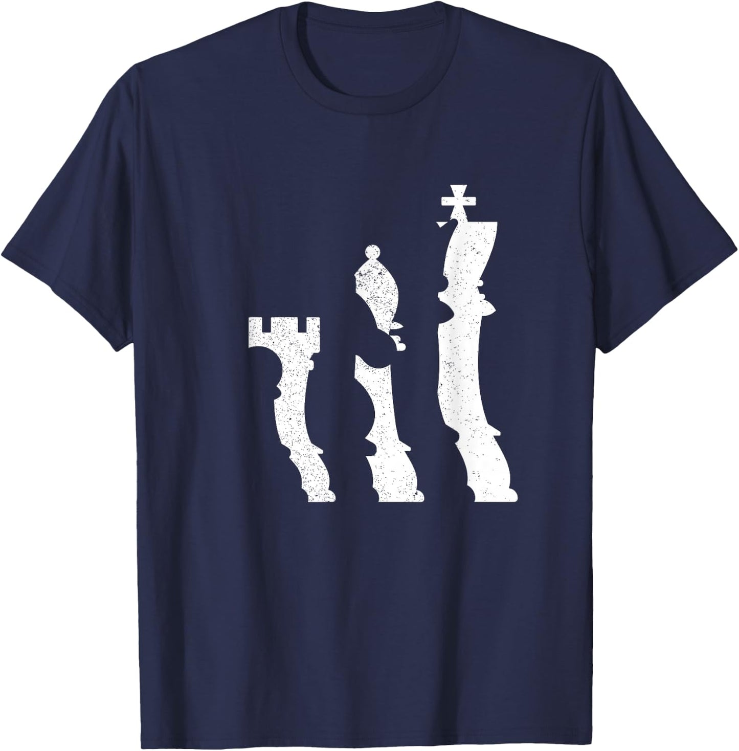 Chess Pieces | Chess Lovers | Chess Player T-Shirt - T-Shirt | Navy