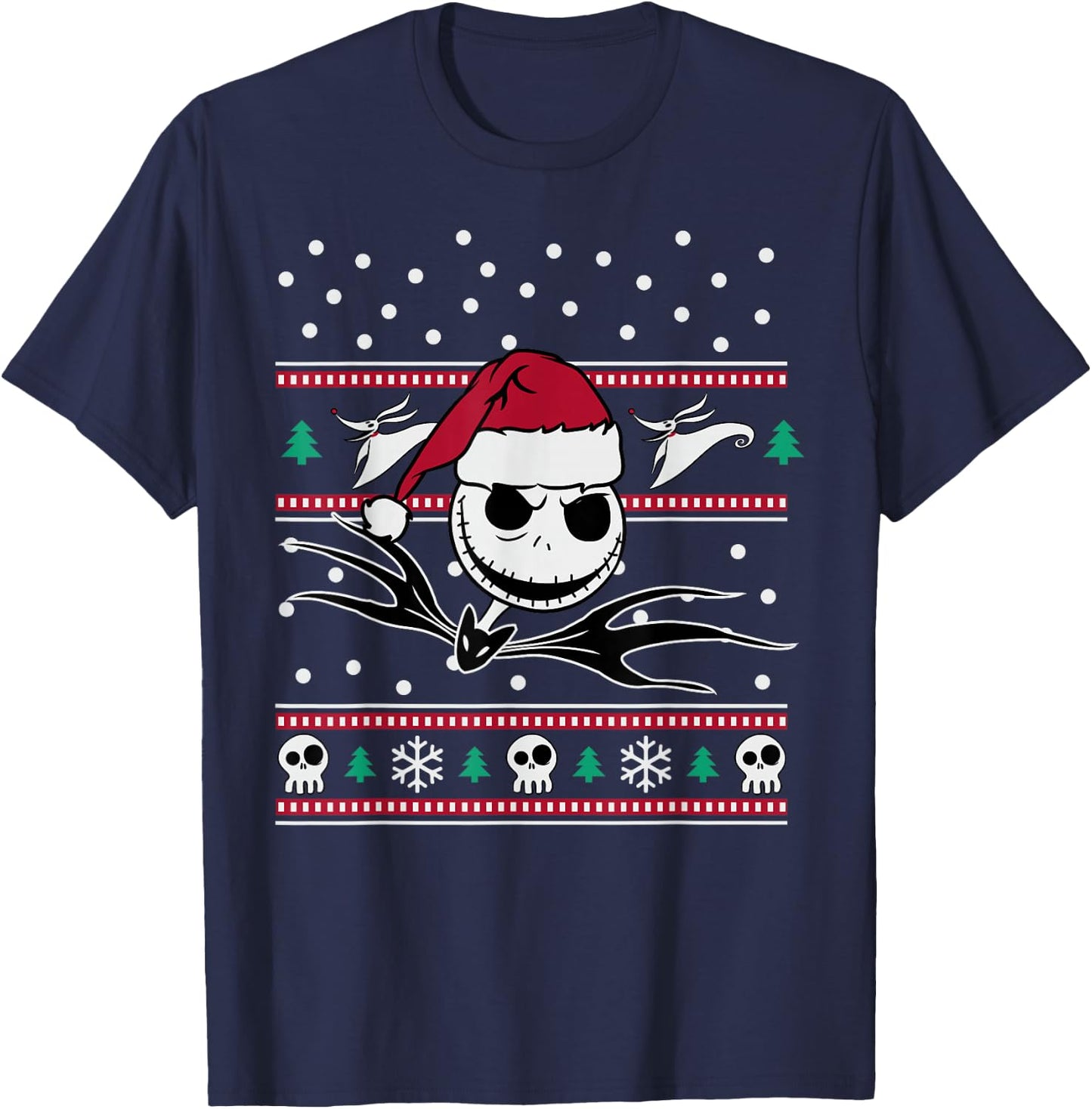 Disney - Nightmare Before Christmas Jack BW T-Shirt - T-Shirt | Navy