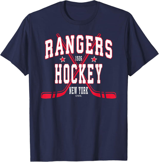 New York Rangers Stars Officially Licensed T-Shirt - T-Shirt | Navy