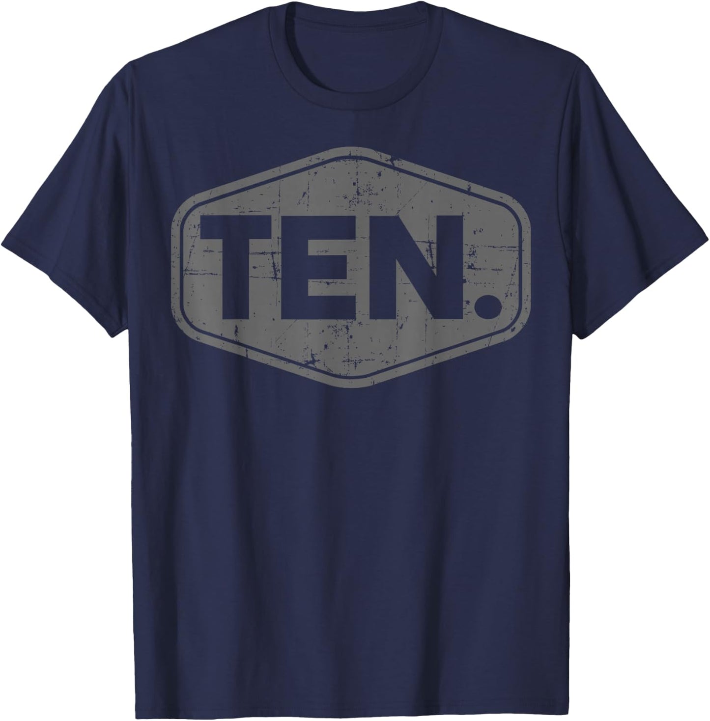 10th Birthday of Boy or Girl, 10 Years Old, Ten T-Shirt - T-Shirt | Navy