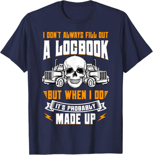 Truck Driver Trucker Truckie Vehicle LGV Driving Teamster T-Shirt - T-Shirt | Navy