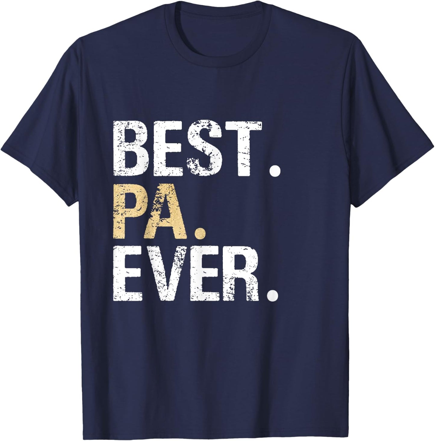 Pa Gift from Granddaughter Grandson Best Pa T-Shirt - T-Shirt | Navy